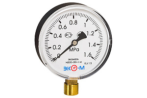 Манометр ЭКОМЕРА МД02(Э)-100мм 0-1,6 МПа 1/2" МД02Э-100-G-1,6МПа Манометр ЭКОМЕРА МД02(Э)-100мм 0-1,6 МПа 1/2" МД02Э-100-G-1,6МПа