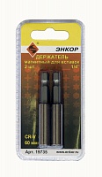 Держатель магнитный 1/4" 60мм для вставок (2шт.) Энкор 19735 Держатель магнитный 1/4" 60мм для вставок (2шт.) Энкор 19735