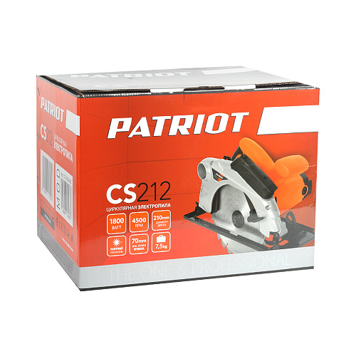 Пила дисковая PATRIOT CS 212 190301650 Пила дисковая PATRIOT CS 212 190301650