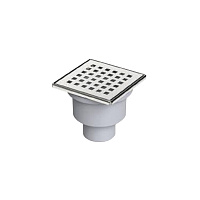 Трап вертикальный D 50мм 150x15м решётка нерж. VF.011.050K.150.04 Трап вертикальный D 50мм 150x15м решётка нерж. VF.011.050K.150.04