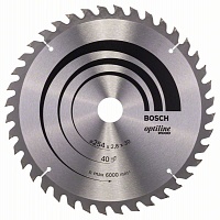 Диск пильный по дереву (254x30 z40) BOSCH Optiline Wood 2.608.640.443 Диск пильный по дереву (254x30 z40) BOSCH Optiline Wood 2.608.640.443