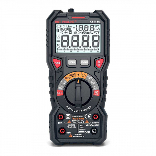 Мультиметр цифровой KT 118A PROLINE 79126