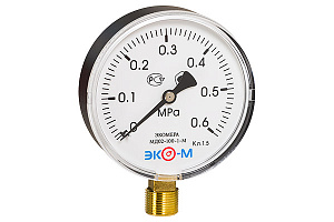 Манометр ЭКОМЕРА МД02(Э)-100мм 0-0,6 МПа 1/2" МД02Э-100-G-0,6МПа Манометр ЭКОМЕРА МД02(Э)-100мм 0-0,6 МПа 1/2" МД02Э-100-G-0,6МПа