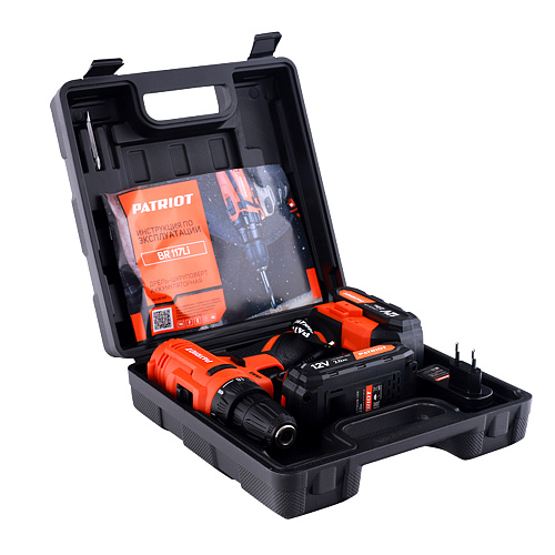 Шуруповерт аккумуляторный PATRIOT BR 117Li 180301117 Шуруповерт аккумуляторный PATRIOT BR 117Li 180301117