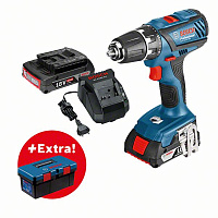 Аккумуляторная дрель-шуруповёрт Bosch GSR 18-2-LI Plus + ящик Toolbox Pro (BOSCH 0.615.990.L29 ) Аккумуляторная дрель-шуруповёрт Bosch GSR 18-2-LI Plus + ящик Toolbox Pro (BOSCH 0.615.990.L29 )