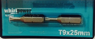 Вставка TORX Т 9 25мм Whirl Power 2717025094 Вставка TORX Т 9 25мм Whirl Power 2717025094