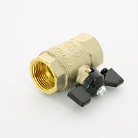Кран шаровой 3/4" FF бабочка LD Pride LD 47.300.20 Кран шаровой 3/4" FF бабочка LD Pride LD 47.300.20