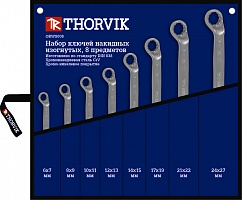 Набор ключей накидных изогнутых 8 шт в сумке THORVIK 052019 Набор ключей накидных изогнутых 8 шт в сумке THORVIK 052019