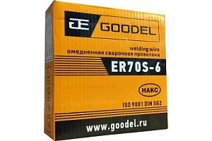 Проволока сварочная Goodel 0,8мм 5кг омедненная Atlantic ER70S-6 Проволока сварочная Goodel 0,8мм 5кг омедненная Atlantic ER70S-6