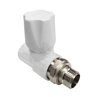 Вентиль для радиатора прямой VALFEX PP-R 20 х1/2" белый (15/60) 1014620012 Вентиль для радиатора прямой VALFEX PP-R 20 х1/2" белый (15/60) 1014620012