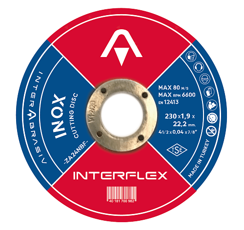 Круг отрезной Ø 230х1,9х22 для нержавейки Interflex (4079231910)