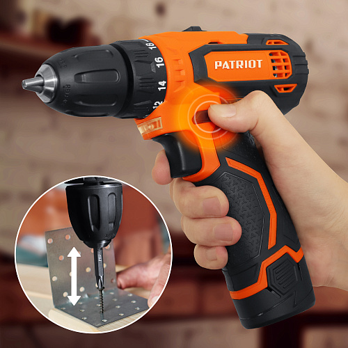 Шуруповерт аккумуляторный PATRIOT BR 119Li 180301119 Шуруповерт аккумуляторный PATRIOT BR 119Li 180301119