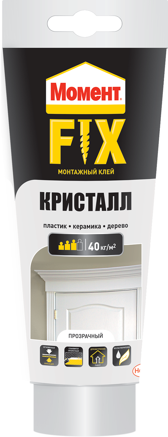 Клей монтажный Henkel FIX Кристалл 185г 1202262 Клей монтажный Henkel FIX Кристалл 185г 1202262