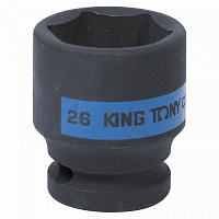Головка торцевая KING TONY 1/2 26 мм ударная 453526М Головка торцевая KING TONY 1/2 26 мм ударная 453526М