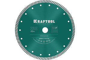 Круг алмазный Kraftool ф230х2,8х22,2 Turbo 36682-230 Круг алмазный Kraftool ф230х2,8х22,2 Turbo 36682-230