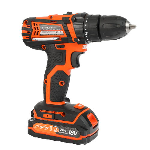 Шуруповерт аккумуляторный PATRIOT BR 183UES 180201483 Шуруповерт аккумуляторный PATRIOT BR 183UES 180201483