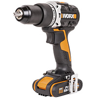 Шуруповерт ударный аккумуляторный WORX WX352, 20В, 4,0Ач x2, Б/Щ, кейс Шуруповерт ударный аккумуляторный WORX WX352, 20В, 4,0Ач x2, Б/Щ, кейс
