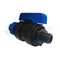 Кран шаровой ПНД VALFEX 25х 3/4" НР (6/36) 1210012625034 Кран шаровой ПНД VALFEX 25х 3/4" НР (6/36) 1210012625034