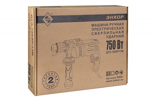Дрель ударная Энкор ДУЭ 750ЭР/13М (50081) Дрель ударная Энкор ДУЭ 750ЭР/13М (50081)