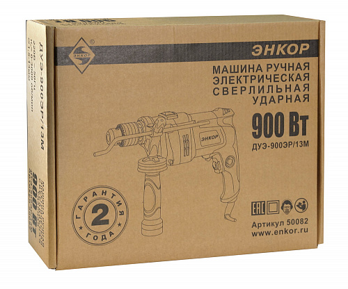 Ударная дрель Энкор ДУЭ 900ЭР/13М (50082) Ударная дрель Энкор ДУЭ 900ЭР/13М (50082)