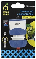 Коннектор для шланга с аквастопом 1/2" GREEN APPLE GWHC20-058 Коннектор для шланга с аквастопом 1/2" GREEN APPLE GWHC20-058