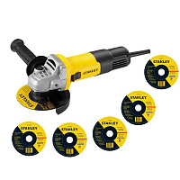 УШМ STANLEY 125-0,71 SG7125D-RU + 5 отрезных кругов УШМ STANLEY 125-0,71 SG7125D-RU + 5 отрезных кругов