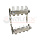 Коллектор VALFEX  4 вых. х 1х 3/4 EUROKONUS с расх.нерж. VF.586.0604