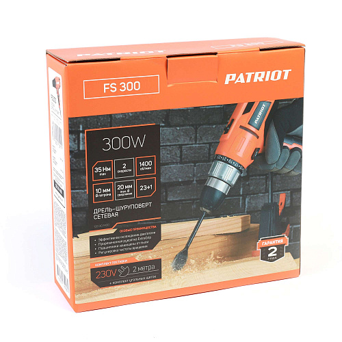 Дрель шуруповерт PATRIOT FS 300 120301400 Дрель шуруповерт PATRIOT FS 300 120301400