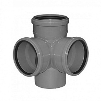 Крестовина Sinikon PP двухплоскостная ф110/110/110х87° COMFORT /12 512041.K Крестовина Sinikon PP двухплоскостная ф110/110/110х87° COMFORT /12 512041.K