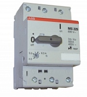 Автомат с регулируемый тепловой защитой MS-225-6.3 10kA 1SAM151000R000 Автомат с регулируемый тепловой защитой MS-225-6.3 10kA 1SAM151000R000