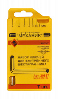 Набор шестигранников 7 шт Энкор 20887 Набор шестигранников 7 шт Энкор 20887