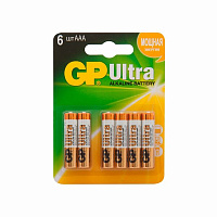 Батарейка GP ААА Ultra Alkaline LR03 BP4+2 (6шт) Батарейка GP ААА Ultra Alkaline LR03 BP4+2 (6шт)