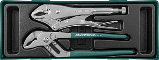 Набор клещи переставные и ручные тиски Jonnesway 048190 Набор клещи переставные и ручные тиски Jonnesway 048190