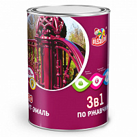 Грунт-эмаль по ржавчине abcFARBEN Черный 0.9кг Olecolor 4300005937 Грунт-эмаль по ржавчине abcFARBEN Черный 0.9кг Olecolor 4300005937