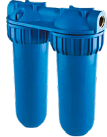 Колба 10" SENIOR Duplex 3/4" двойная РЕТ синяя ATLAS FILTRI RA112T412 Колба 10" SENIOR Duplex 3/4" двойная РЕТ синяя ATLAS FILTRI RA112T412