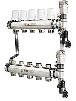 Коллектор 6 выходов х 1х 3/4 EUROKONUS из нержавеющей стали Valtec VTc.588.EMNX.0606 Коллектор 6 выходов х 1х 3/4 EUROKONUS из нержавеющей стали Valtec VTc.588.EMNX.0606