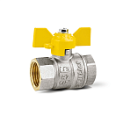 Кран шаровой для газа 3/4" FF бабочка LD LD 47.350.20