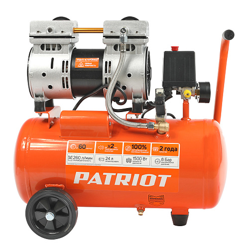 Компрессор PATRIOT WO 24-260 безмасл 525301921 Компрессор PATRIOT WO 24-260 безмасл 525301921