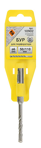 Бур усиленный SDS + D 6 x 50/110 Энкор 10902 Бур усиленный SDS + D 6 x 50/110 Энкор 10902
