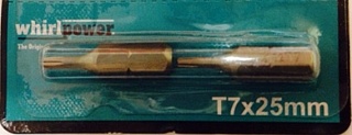 Вставка TORX Т 7 25мм Whirl Power 2717025074 Вставка TORX Т 7 25мм Whirl Power 2717025074