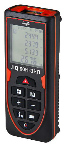 Дальномер Elitech 60м ЛД 60Н-ЗЕЛ HD