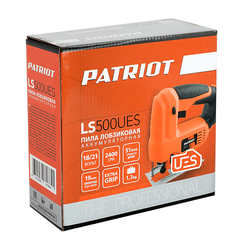 Лобзик аккумуляторный PATRIOT LS 500UES 110303050 Лобзик аккумуляторный PATRIOT LS 500UES 110303050