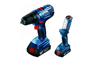 Набор: шуруповерт Bosch GSR 180-LI и фонарь GLI 18V-300 LI (0.601.9F8.103) Набор: шуруповерт Bosch GSR 180-LI и фонарь GLI 18V-300 LI (0.601.9F8.103)