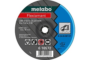 Круг шлифовальный для металла 230х6,0х22 Flexiamant Metabo 616572000 Круг шлифовальный для металла 230х6,0х22 Flexiamant Metabo 616572000