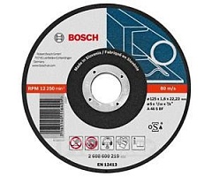 Круг отрезной по металлу 125х1,0х22 быстрый рез BOSCH 2 608 602 221 Круг отрезной по металлу 125х1,0х22 быстрый рез BOSCH 2 608 602 221